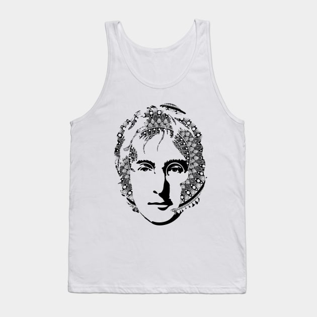 Mandalized John Lennon Tank Top by Miss Compass Hands 